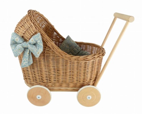 wiklinowy wózek dla lalek