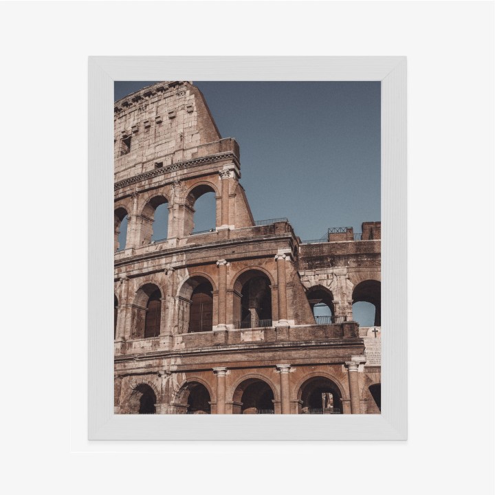 Plakat Architektura Koloseum Na Tle Błękitnego Nieba