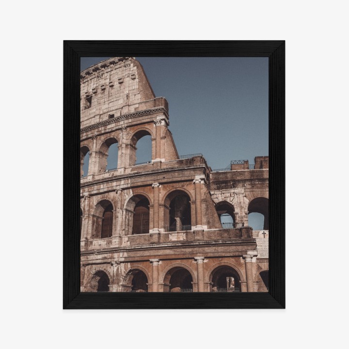 Plakat Architektura Koloseum Na Tle Błękitnego Nieba