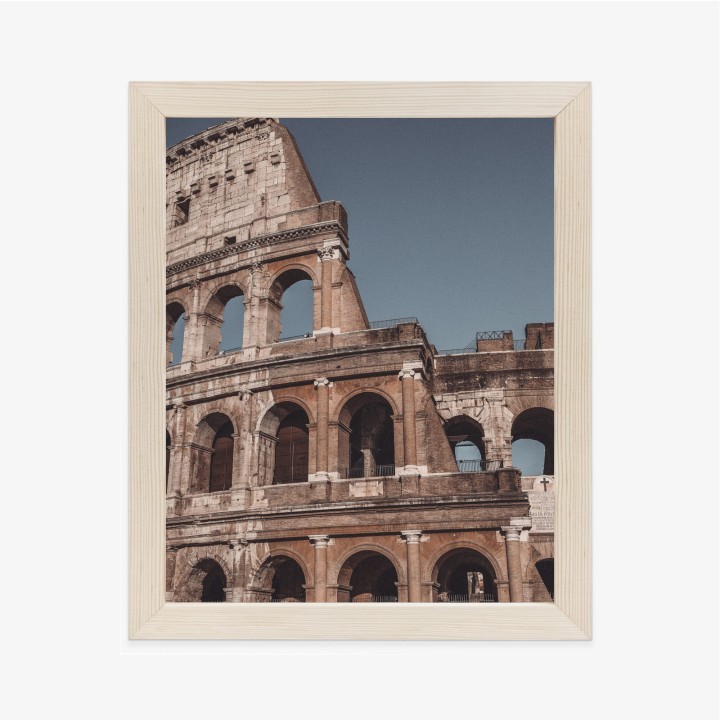 Plakat Architektura Koloseum Na Tle Błękitnego Nieba