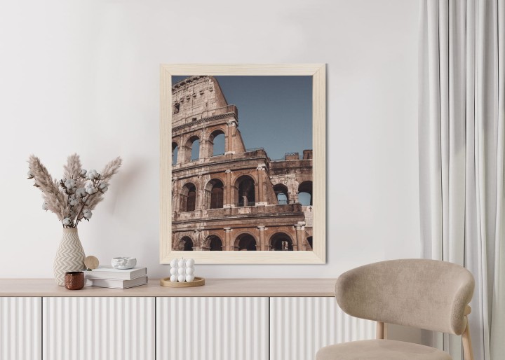 Plakat Architektura Koloseum Na Tle Błękitnego Nieba