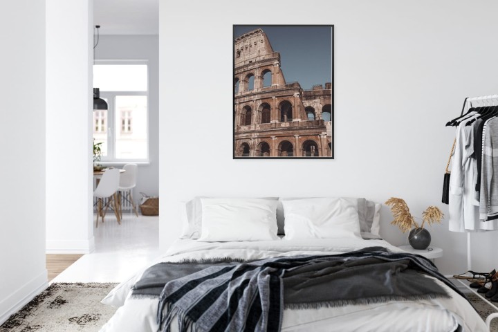 Plakat Architektura Koloseum Na Tle Błękitnego Nieba