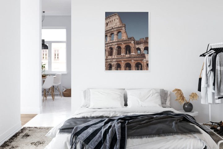 Plakat Architektura Koloseum Na Tle Błękitnego Nieba
