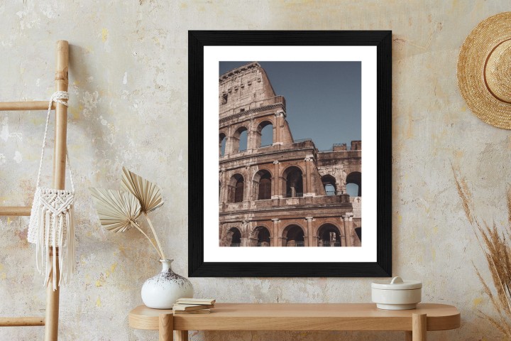 Plakat Architektura Koloseum Na Tle Błękitnego Nieba