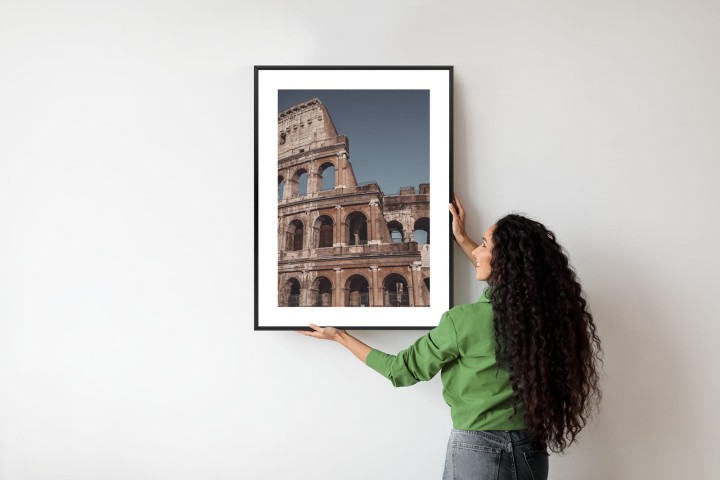 Plakat Architektura Koloseum Na Tle Błękitnego Nieba