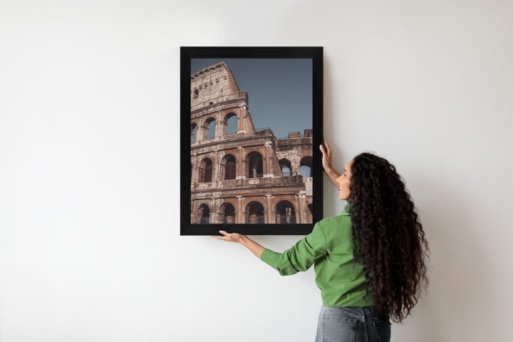 Plakat Architektura Koloseum Na Tle Błękitnego Nieba