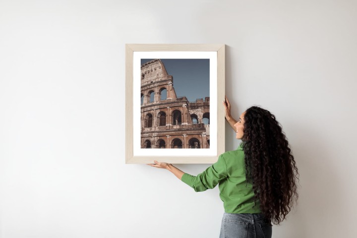 Plakat Architektura Koloseum Na Tle Błękitnego Nieba