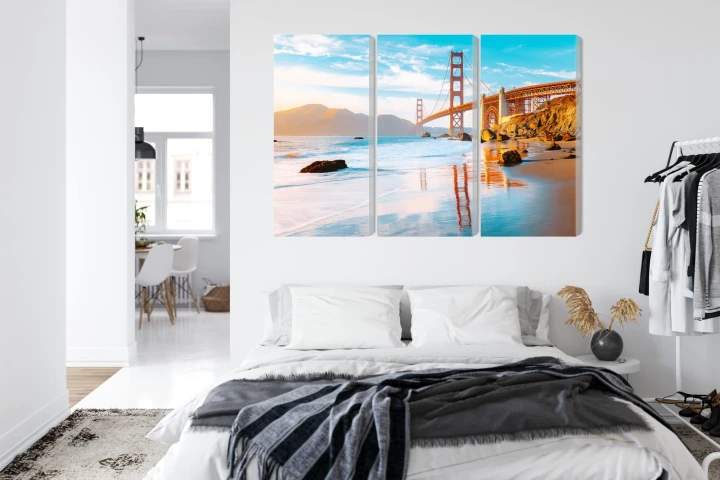 Obraz Wieloczęściowy Most Golden Gate W San Francisco