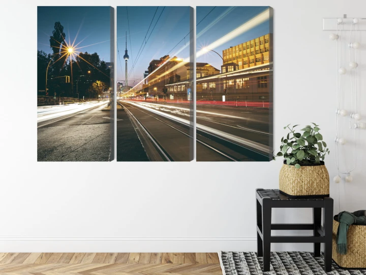 Obraz Wieloczęściowy Panoramiczny Widok Na Ulice Berlina