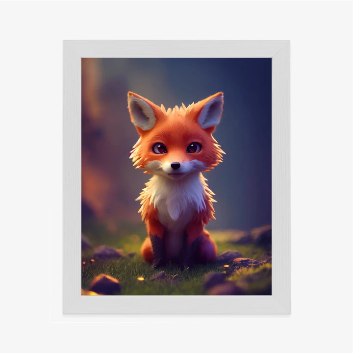 Plakat Portrait Of A Cute Baby Fox