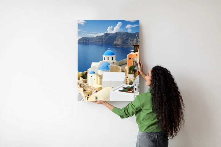 Plakat Widok Na Miasteczko Oia I Błękitne Morze