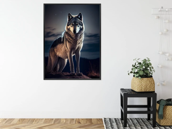 Plakat Wilk Na Skalnej Górze