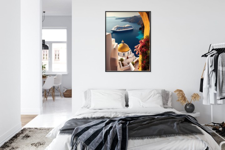 Plakat Statek Wycieczkowy Na Morzu Egejskim