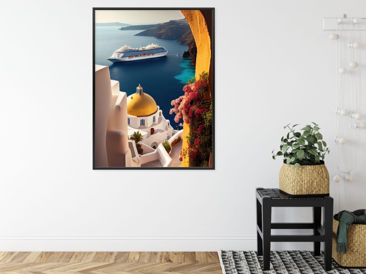 Plakat Statek Wycieczkowy Na Morzu Egejskim