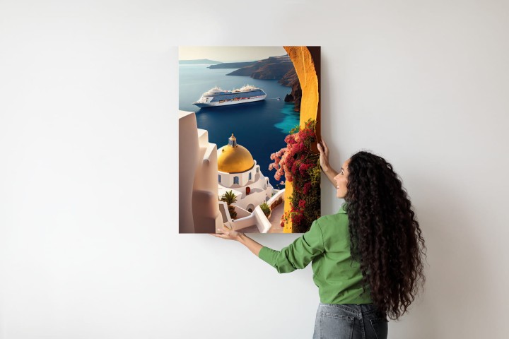 Plakat Statek Wycieczkowy Na Morzu Egejskim