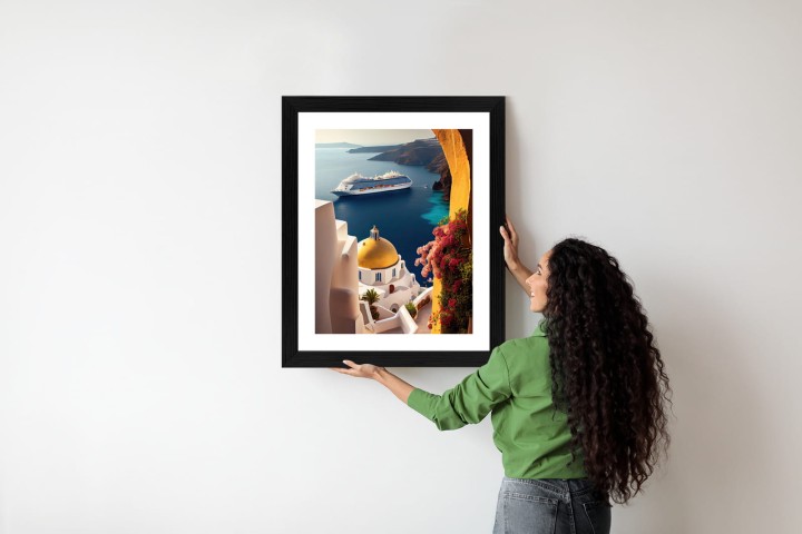 Plakat Statek Wycieczkowy Na Morzu Egejskim