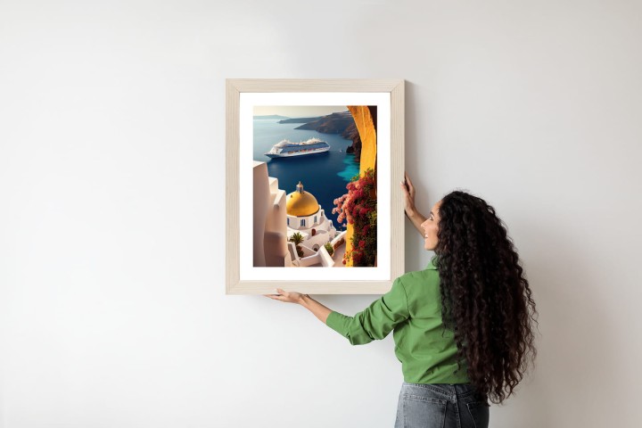 Plakat Statek Wycieczkowy Na Morzu Egejskim