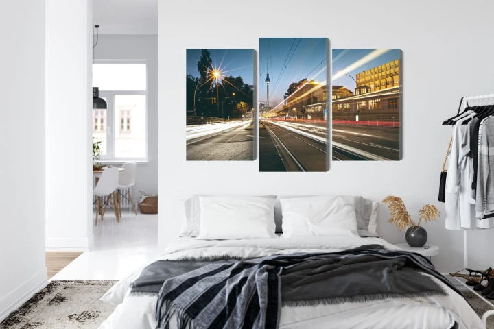 Obraz Wieloczęściowy Panoramiczny Widok Na Ulice Berlina