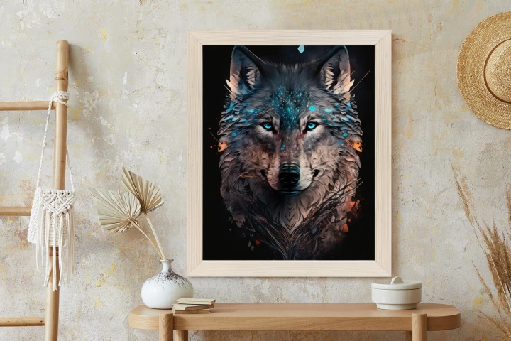 Plakat Magiczny Wilk