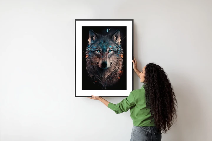 Plakat Magiczny Wilk