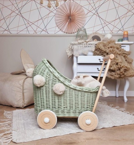 wózek dla lalek retro