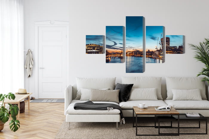 Obraz Wieloczęściowy Tamiza W Wielkiej Brytanii