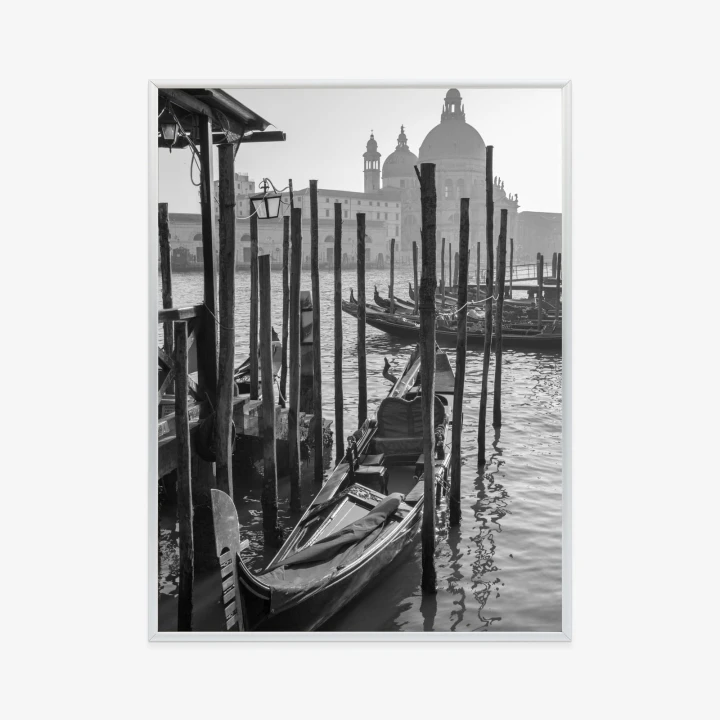 Plakat Kościół Santa Maria Della Salute I Gondole