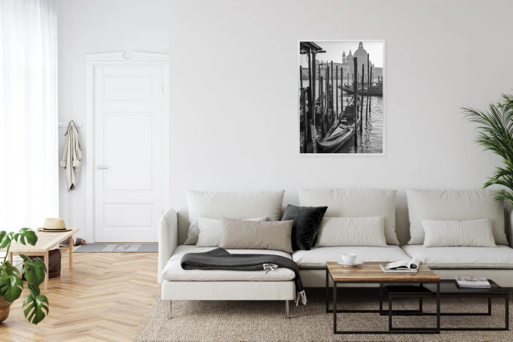 Plakat Kościół Santa Maria Della Salute I Gondole