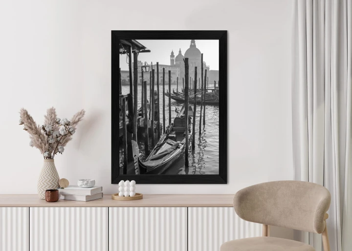 Plakat Kościół Santa Maria Della Salute I Gondole