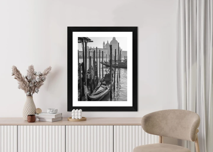 Plakat Kościół Santa Maria Della Salute I Gondole