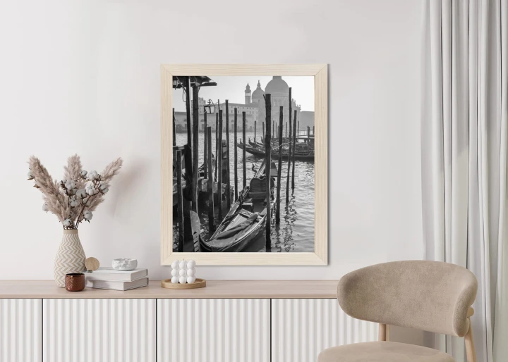 Plakat Kościół Santa Maria Della Salute I Gondole