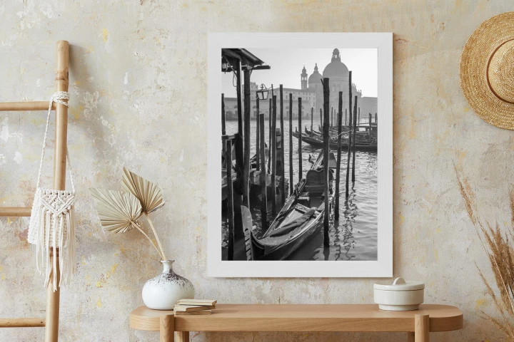 Plakat Kościół Santa Maria Della Salute I Gondole