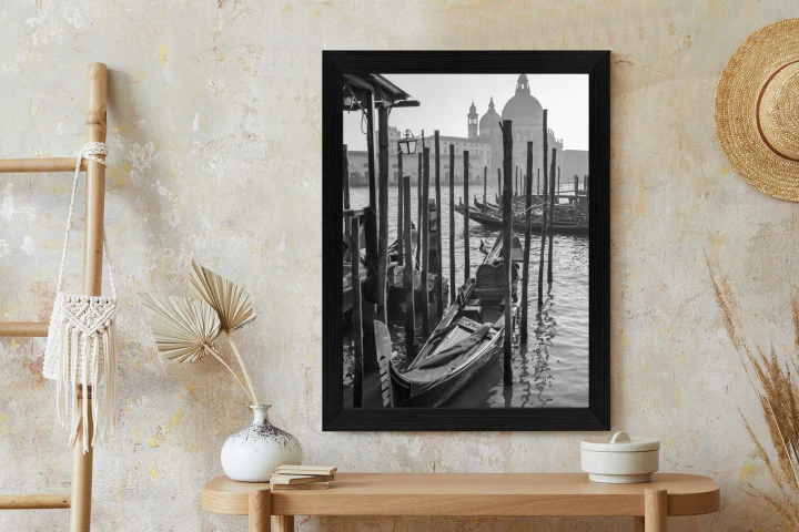 Plakat Kościół Santa Maria Della Salute I Gondole