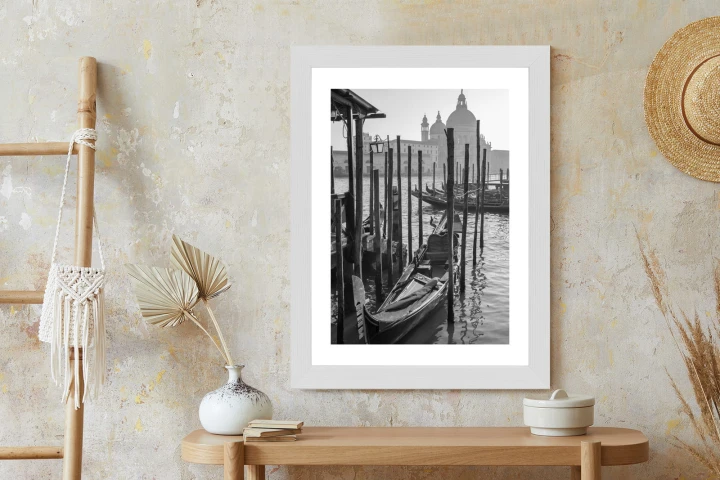 Plakat Kościół Santa Maria Della Salute I Gondole