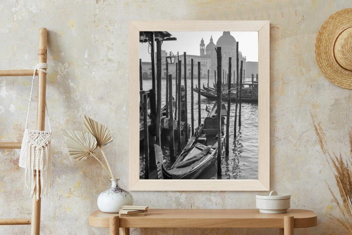 Plakat Kościół Santa Maria Della Salute I Gondole