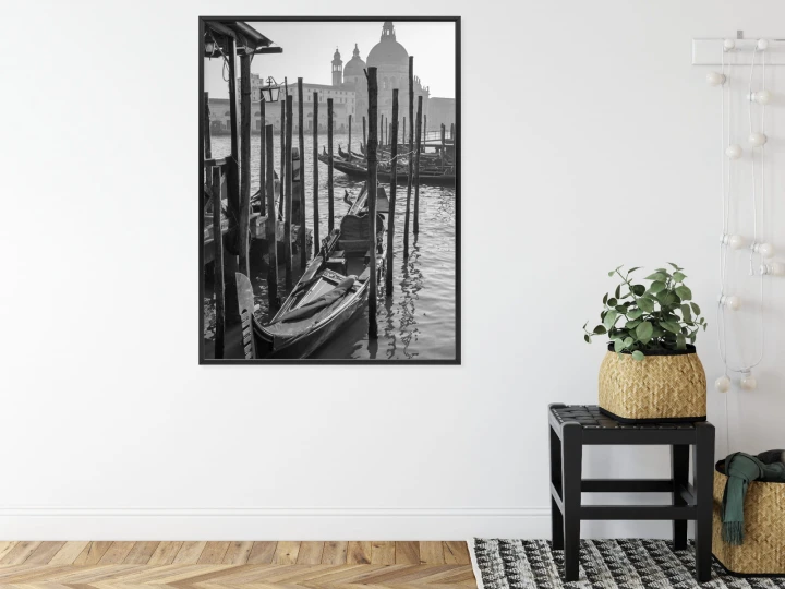 Plakat Kościół Santa Maria Della Salute I Gondole