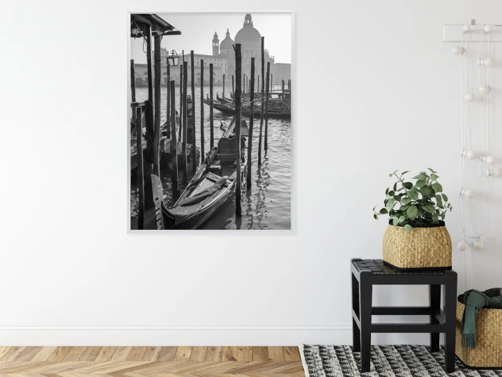 Plakat Kościół Santa Maria Della Salute I Gondole