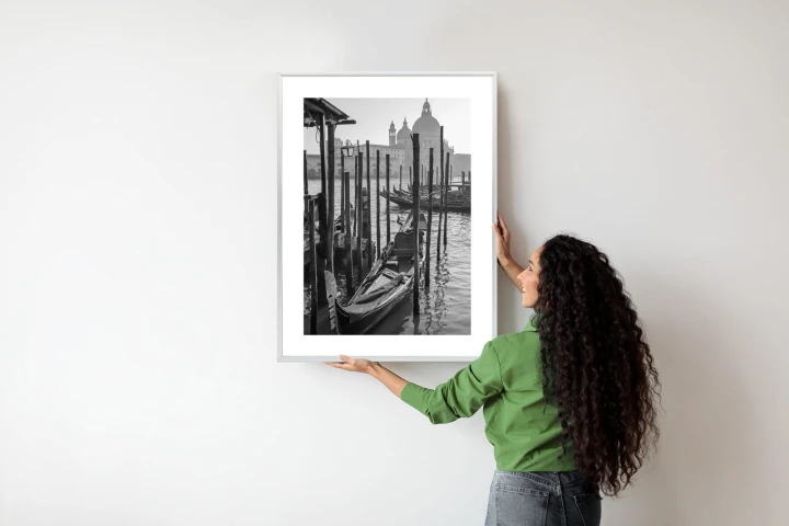 Plakat Kościół Santa Maria Della Salute I Gondole