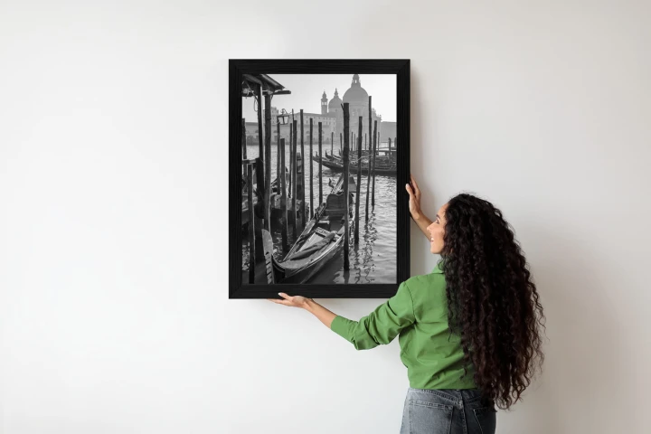 Plakat Kościół Santa Maria Della Salute I Gondole