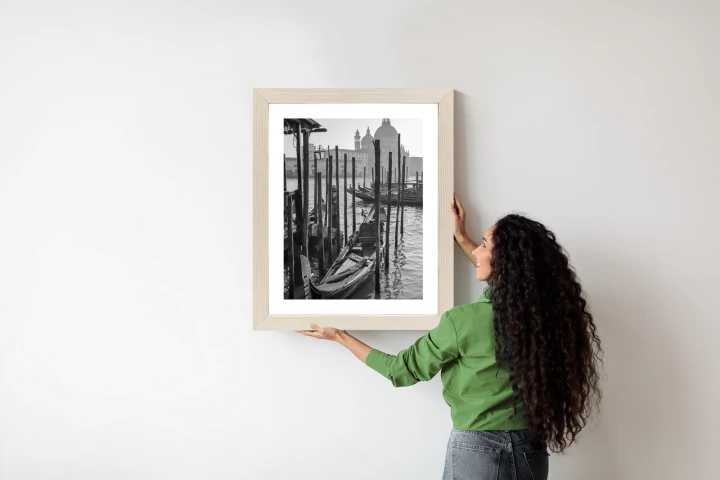 Plakat Kościół Santa Maria Della Salute I Gondole