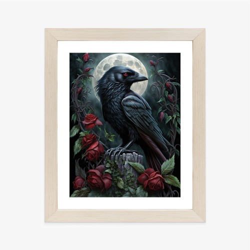 Plakat Kruk Na Nocnym Niebie