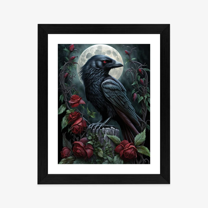 Plakat Kruk Na Nocnym Niebie
