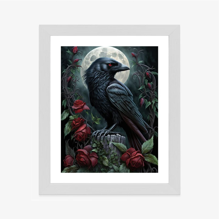 Plakat Kruk Na Nocnym Niebie