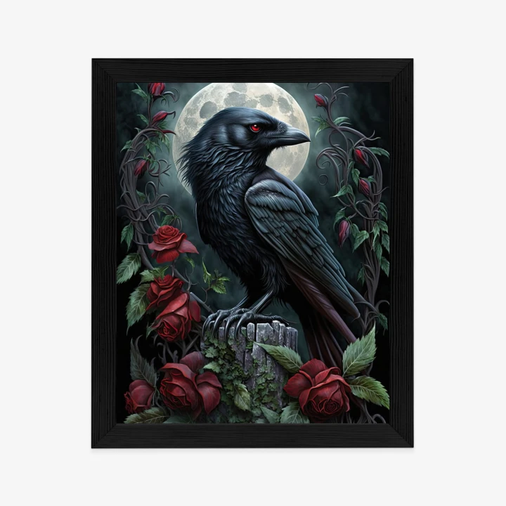 Plakat Kruk Na Nocnym Niebie