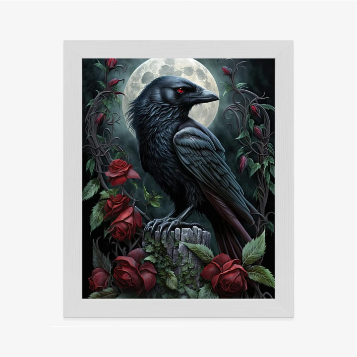 Plakat Kruk Na Nocnym Niebie