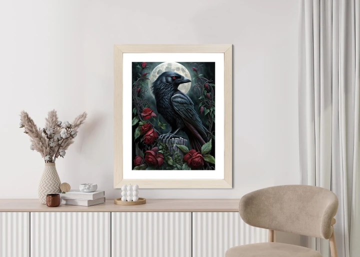 Plakat Kruk Na Nocnym Niebie