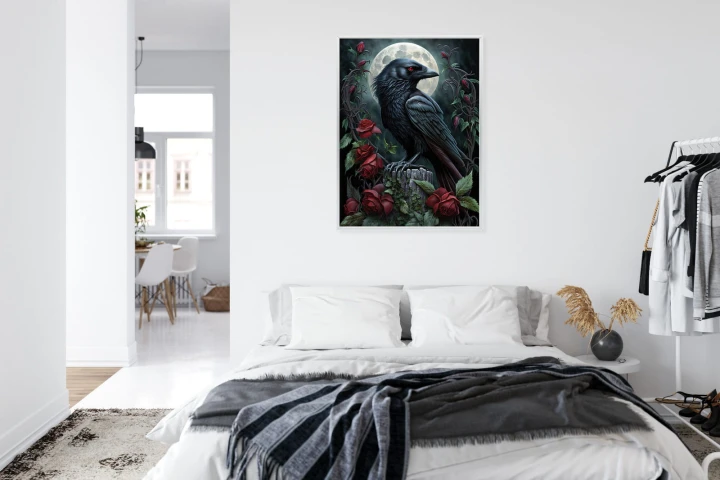 Plakat Kruk Na Nocnym Niebie