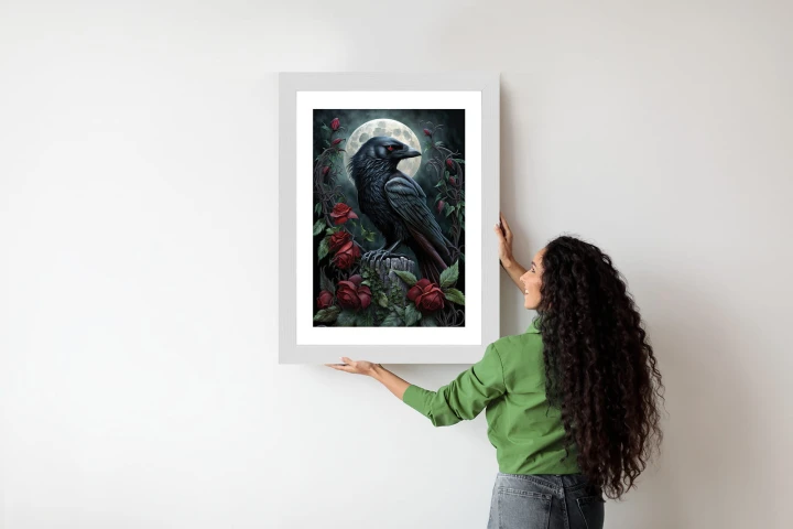 Plakat Kruk Na Nocnym Niebie