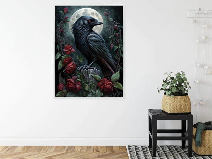 Plakat Kruk Na Nocnym Niebie