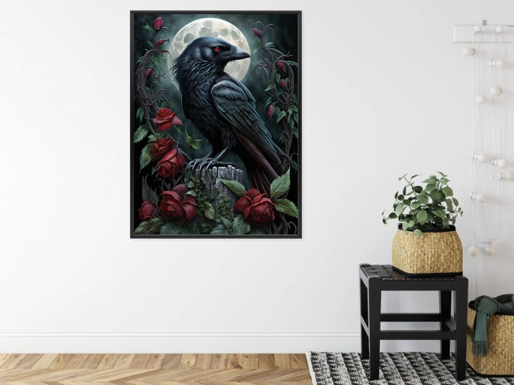 Plakat Kruk Na Nocnym Niebie